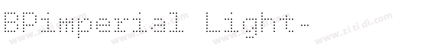 BPimperial Light字体转换